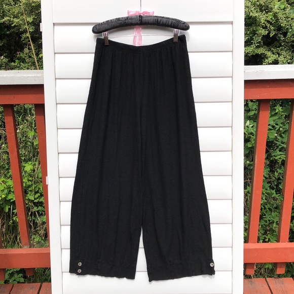 cut loose Pants - Cut Loose palazzo pants with mother of pearl buttons